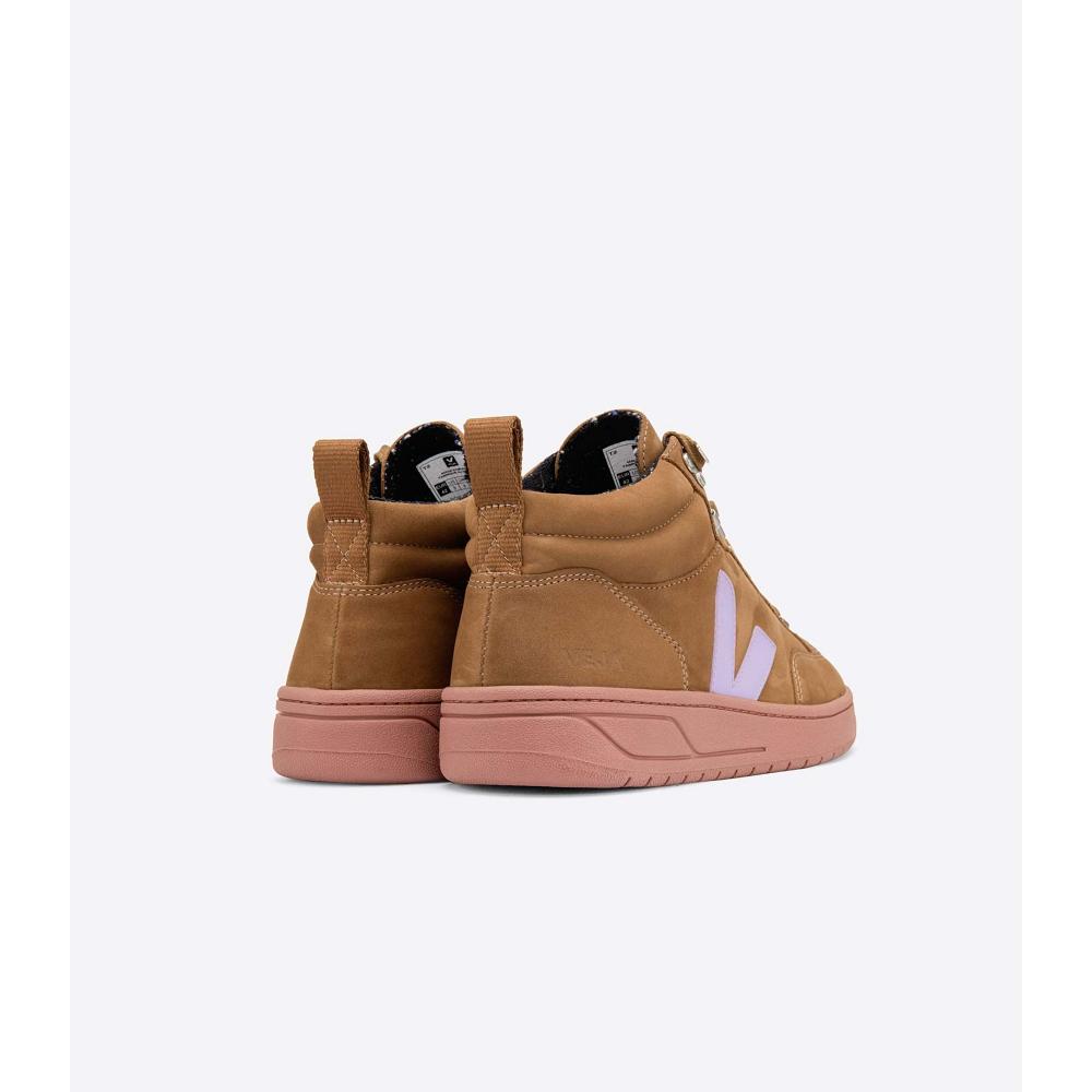 Men's Veja RORAIMA NUBUCK High Tops Brown | SG 112TCE